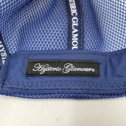 【中古品】【メンズ/レディース】 HYSTERIC GLAMOUR ヒステリックグラマー 01261QH03 グロッシーメッシュキャップ 帽子 185-260420-as-10-izu サイズ：F カラー：イエロー×ネイビー 万代Net店