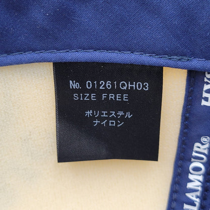 【中古品】【メンズ/レディース】 HYSTERIC GLAMOUR ヒステリックグラマー 01261QH03 グロッシーメッシュキャップ 帽子 185-260420-as-10-izu サイズ：F カラー：イエロー×ネイビー 万代Net店