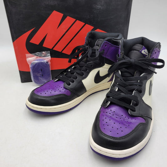 【中古品】【メンズ】 NIKE ナイキ AIR JORDAN 1 RETRO HIGH OG 555088-501 エア ジョーダン 1 レトロ ハイ OG スニーカー シューズ 靴 160-260417-as-08-izu サイズ：27.5cm カラー：COURT PURPLE/BLACK-SAIL 万代Net店
