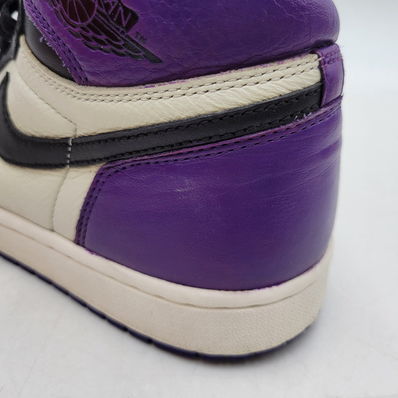 【中古品】【メンズ】 AIR JORDAN 1 RETRO HIGH OG 555088-501 エア ジョーダン 1 レトロ ハイ OG スニーカー シューズ 靴 160-260417-as-08-izu サイズ：27.5cm カラー：COURT PURPLE/BLACK-SAIL 万代Net店