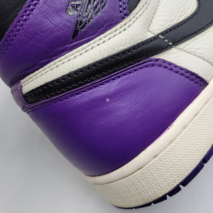 【中古品】【メンズ】 AIR JORDAN 1 RETRO HIGH OG 555088-501 エア ジョーダン 1 レトロ ハイ OG スニーカー シューズ 靴 160-260417-as-08-izu サイズ：27.5cm カラー：COURT PURPLE/BLACK-SAIL 万代Net店