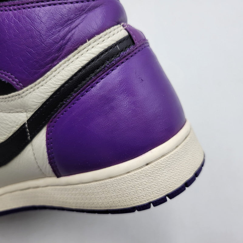 【中古品】【メンズ】 AIR JORDAN 1 RETRO HIGH OG 555088-501 エア ジョーダン 1 レトロ ハイ OG スニーカー シューズ 靴 160-260417-as-08-izu サイズ：27.5cm カラー：COURT PURPLE/BLACK-SAIL 万代Net店