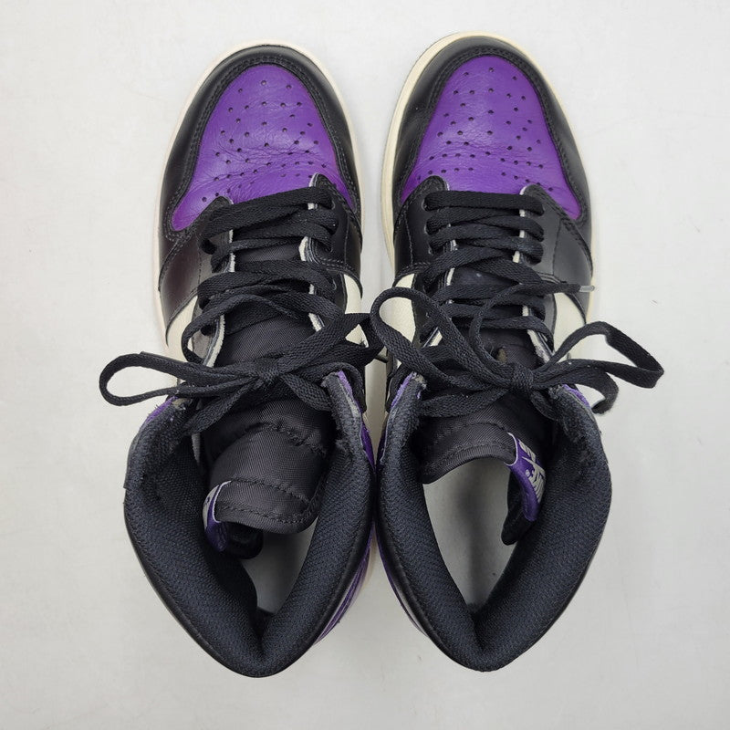 【中古品】【メンズ】 AIR JORDAN 1 RETRO HIGH OG 555088-501 エア ジョーダン 1 レトロ ハイ OG スニーカー シューズ 靴 160-260417-as-08-izu サイズ：27.5cm カラー：COURT PURPLE/BLACK-SAIL 万代Net店