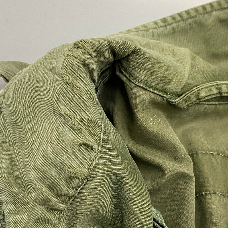 【現状渡し品】【メンズ】 US ARMY ユーエスアーミー CONMAR コンマー アルミジップ 60S M-51 FIELD JACKET フィールド ジャケット アウター 146-260418-cs-09-izu サイズ：S カラー：カーキ 万代Net店