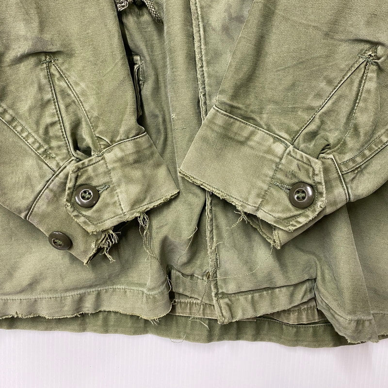 【現状渡し品】【メンズ】 US ARMY ユーエスアーミー CONMAR コンマー アルミジップ 60S M-51 FIELD JACKET フィールド ジャケット アウター 146-260418-cs-09-izu サイズ：S カラー：カーキ 万代Net店