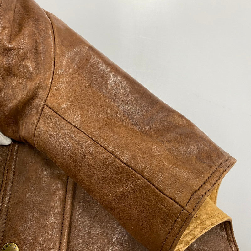 【中古品】【メンズ】 ORVIS オービス 90’S LEATHER VEST レザー ベスト アウター 146-260418-cs-05-izu サイズ：M カラー：ブラウン 万代Net店