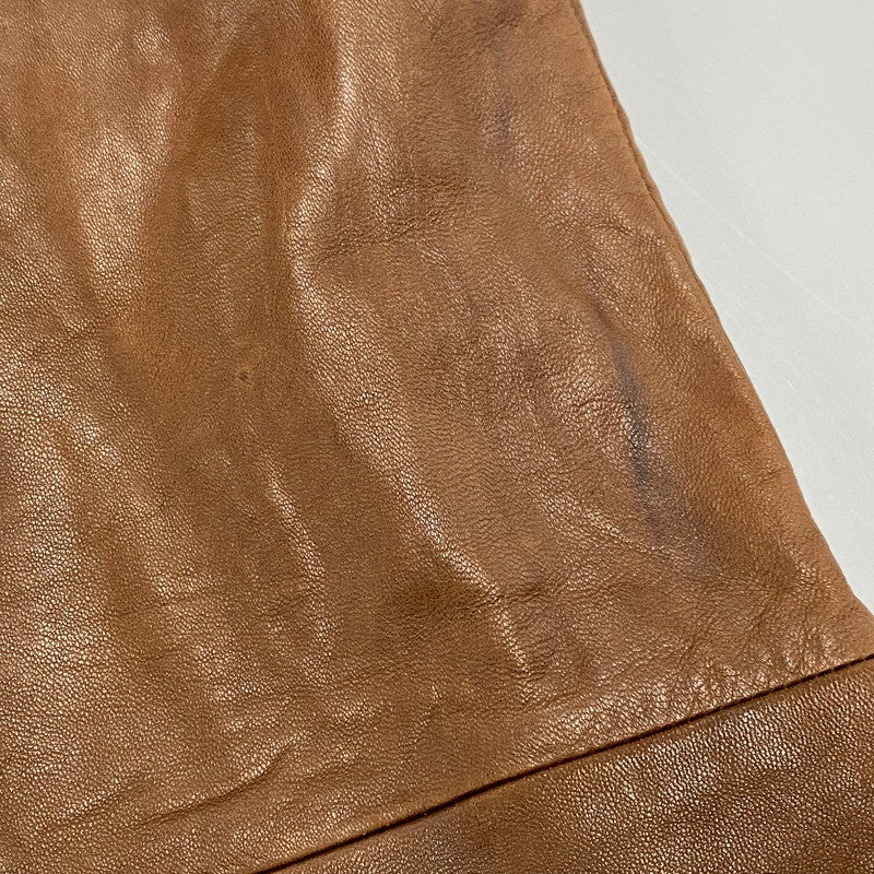 【中古品】【メンズ】 ORVIS オービス 90’S LEATHER VEST レザー ベスト アウター 146-260418-cs-05-izu サイズ：M カラー：ブラウン 万代Net店