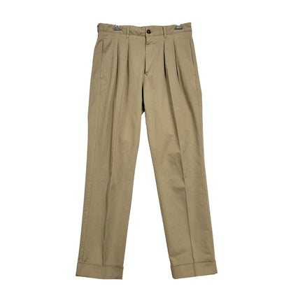 【中古品】【メンズ】 BERNARD ZINS ベルナール ザンス × BEAMS F ビームスF BRUCE COTTON TWILL PANTS 21-23-0563-727 コットンツイルパンツ 158-260420-as-11-izu サイズ：40 カラー：ベージュ 万代Net店