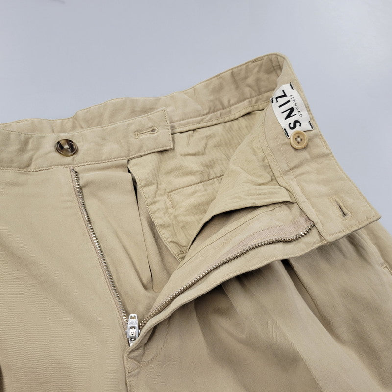 【中古品】【メンズ】 BERNARD ZINS ベルナール ザンス × BEAMS F ビームスF BRUCE COTTON TWILL PANTS 21-23-0563-727 コットンツイルパンツ 158-260420-as-11-izu サイズ：40 カラー：ベージュ 万代Net店