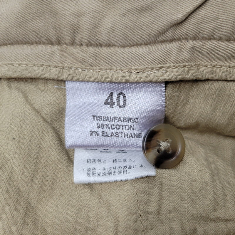 【中古品】【メンズ】 BERNARD ZINS ベルナール ザンス × BEAMS F ビームスF BRUCE COTTON TWILL PANTS 21-23-0563-727 コットンツイルパンツ 158-260420-as-11-izu サイズ：40 カラー：ベージュ 万代Net店