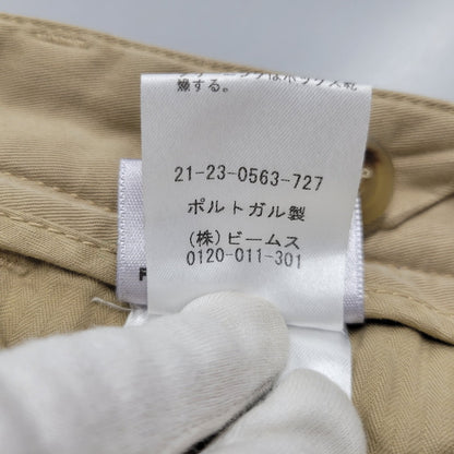 【中古品】【メンズ】 BERNARD ZINS ベルナール ザンス × BEAMS F ビームスF BRUCE COTTON TWILL PANTS 21-23-0563-727 コットンツイルパンツ 158-260420-as-11-izu サイズ：40 カラー：ベージュ 万代Net店
