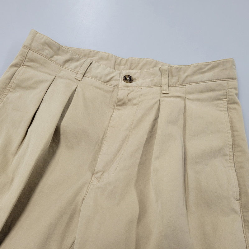 【中古品】【メンズ】 BERNARD ZINS ベルナール ザンス × BEAMS F ビームスF BRUCE COTTON TWILL PANTS 21-23-0563-727 コットンツイルパンツ 158-260420-as-11-izu サイズ：40 カラー：ベージュ 万代Net店