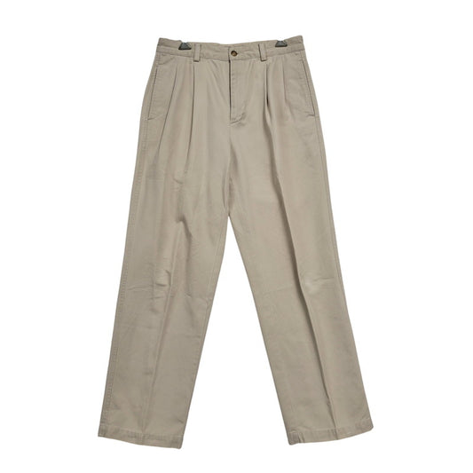 【中古品】【メンズ】 Brooks Brothers ブルックスブラザーズ 2TUCK CHINO PANTS 2タック チノパンツ 香港製 ボトムス 157-260420-as-12-izu サイズ：30×30 カラー：ベージュ 万代Net店