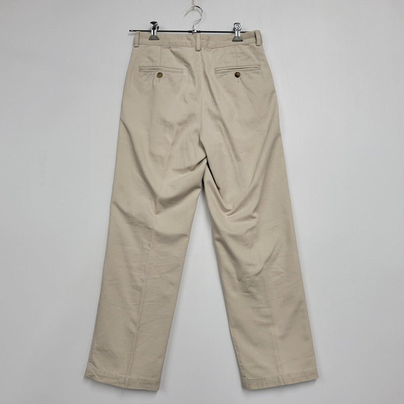 【中古品】【メンズ】 2TUCK CHINO PANTS 2タック チノパンツ 香港製 ボトムス 157-260420-as-12-izu サイズ：30×30 カラー：ベージュ 万代Net店