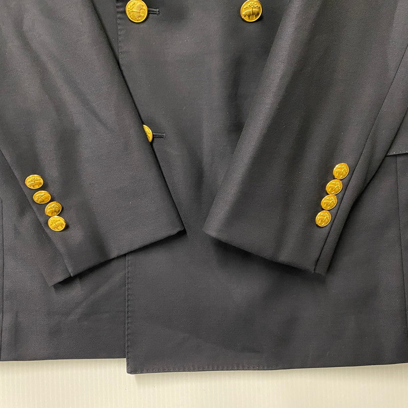 【中古品】【メンズ】 Brooks Brothers ブルックスブラザーズ 1818 VITALE BARBERIS CANONICO ヴィタル バルベリス カノニコ 金ボタン DOUBLE TAILORED JACKET ダブル テーラード ジャケット アウター 145-260418-cs-01-izu サイズ：38REG カラー：ネイビー 万代Net店