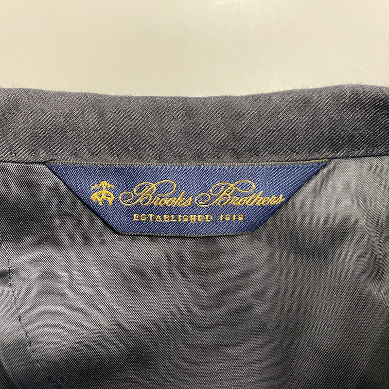 【中古品】【メンズ】 Brooks Brothers ブルックスブラザーズ 1818 VITALE BARBERIS CANONICO ヴィタル バルベリス カノニコ 金ボタン DOUBLE TAILORED JACKET ダブル テーラード ジャケット アウター 145-260418-cs-01-izu サイズ：38REG カラー：ネイビー 万代Net店