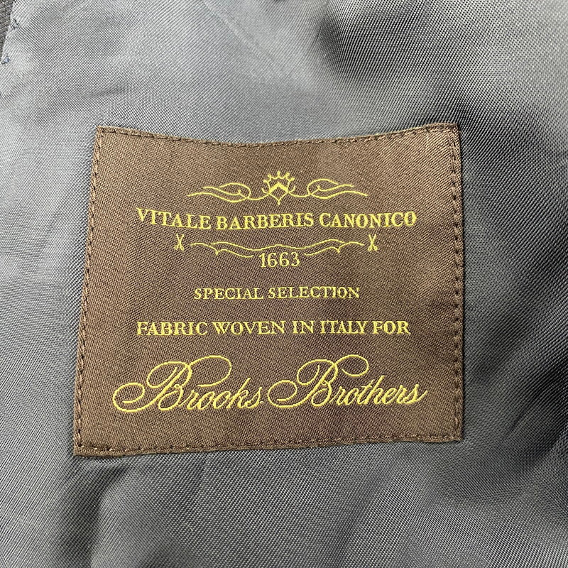 【中古品】【メンズ】 Brooks Brothers ブルックスブラザーズ 1818 VITALE BARBERIS CANONICO ヴィタル バルベリス カノニコ 金ボタン DOUBLE TAILORED JACKET ダブル テーラード ジャケット アウター 145-260418-cs-01-izu サイズ：38REG カラー：ネイビー 万代Net店