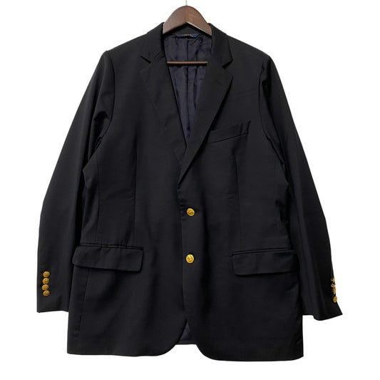 【中古品】【メンズ】 Brooks Brothers ブルックスブラザーズ 1818 ESTRATO USA製 金ボタン 2B TAILORED JACKET ツービー テーラード ジャケット アウター 145-260418-cs-06-izu サイズ：41S/35W カラー：ネイビー 万代Net店