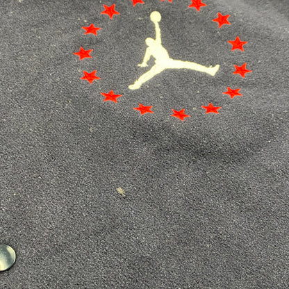 【中古品】【メンズ】 JORDAN BRAND ジョーダン ブランド 20周年モデル 2005 LIMITED EDITION WOOL×LEATHER STADIUM JACKET リミテッド エディション ウール レザー スタジアム ジャケット アウター 146-260418-cs-07-izu サイズ：XXL カラー：ネイビー×ホワイト 万代Net店