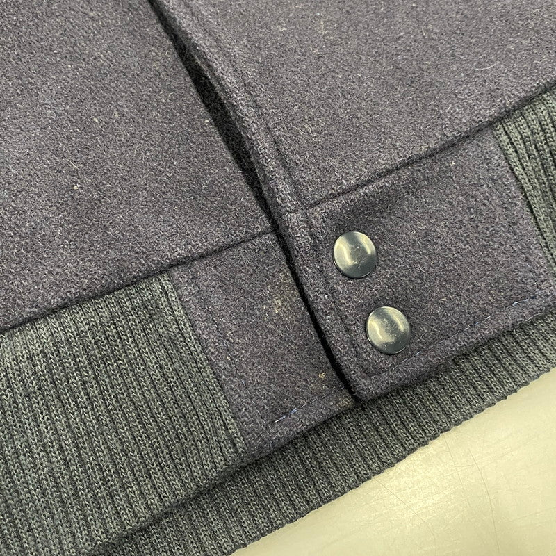 【中古品】【メンズ】 JORDAN BRAND ジョーダン ブランド 20周年モデル 2005 LIMITED EDITION WOOL×LEATHER STADIUM JACKET リミテッド エディション ウール レザー スタジアム ジャケット アウター 146-260418-cs-07-izu サイズ：XXL カラー：ネイビー×ホワイト 万代Net店