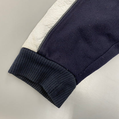 【中古品】【メンズ】 JORDAN BRAND ジョーダン ブランド 20周年モデル 2005 LIMITED EDITION WOOL×LEATHER STADIUM JACKET リミテッド エディション ウール レザー スタジアム ジャケット アウター 146-260418-cs-07-izu サイズ：XXL カラー：ネイビー×ホワイト 万代Net店