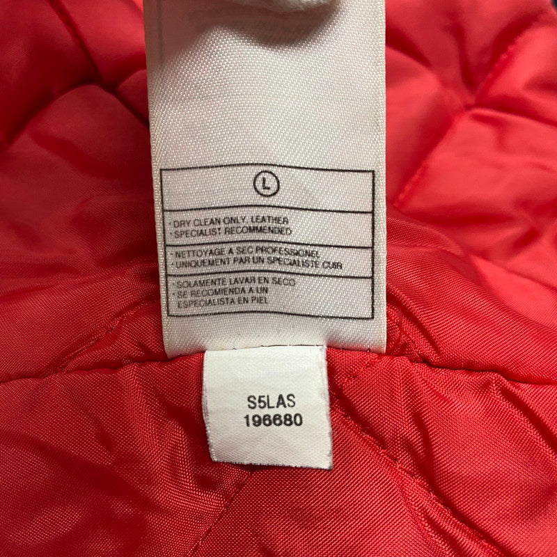 【中古品】【メンズ】 JORDAN BRAND ジョーダン ブランド 20周年モデル 2005 LIMITED EDITION WOOL×LEATHER STADIUM JACKET リミテッド エディション ウール レザー スタジアム ジャケット アウター 146-260418-cs-07-izu サイズ：XXL カラー：ネイビー×ホワイト 万代Net店