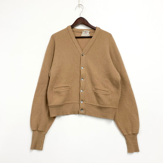 【現状渡し品】【メンズ】 BONN MORLEY LTD ボン モーリー リミテッド WOOL CARDIGAN ウール カーディガン トップス 長袖 146-260420-ya-12-izu サイズ：44 カラー：BEIGE 万代Net店