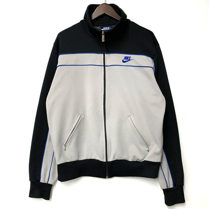 【中古品】【メンズ】 NIKE ナイキ TRACK JACKET トラックジャケット 紺タグ 146-260420-as-21-izu サイズ：L カラー：グレー×ブラック 万代Net店