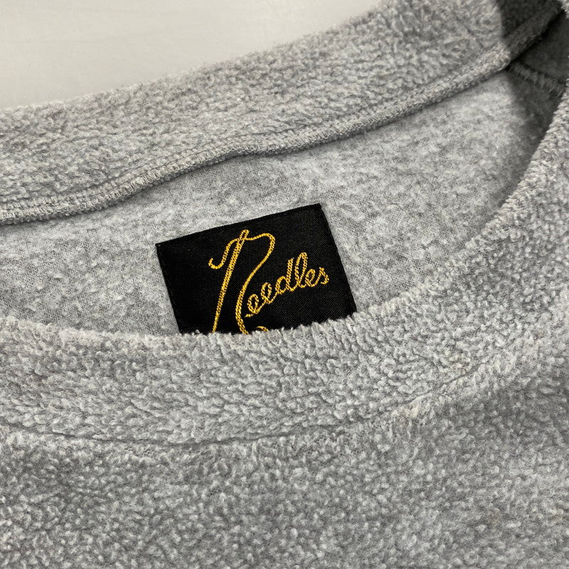 【中古品】【メンズ】 NS1539 FLEECE CREWNECK SHIRT フリース クルーネック シャツ トップス 長袖 140-260418-cs-03-izu サイズ：M カラー：グレー 万代Net店