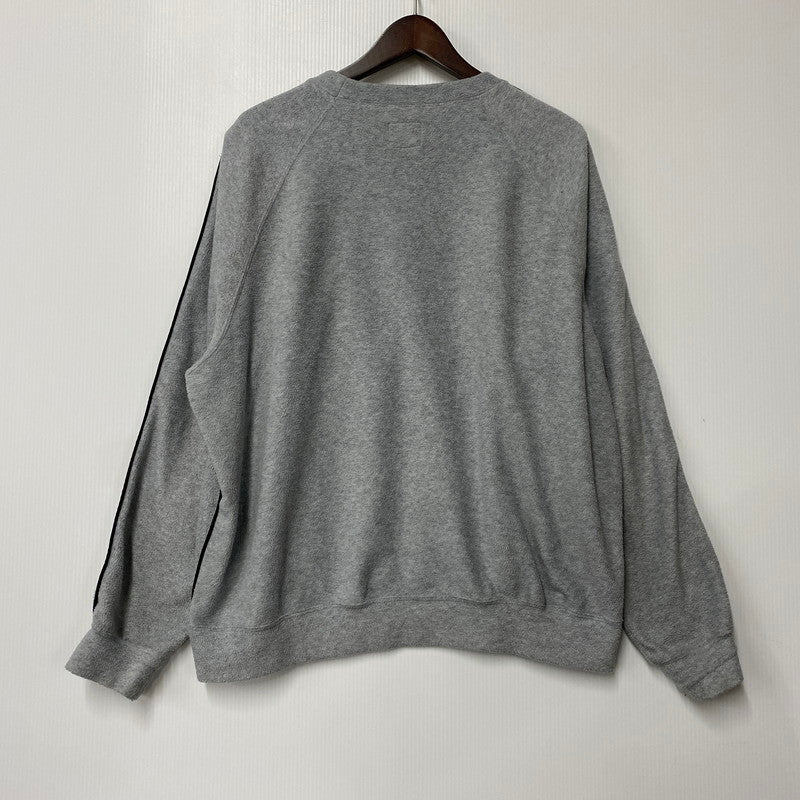 【中古品】【メンズ】 NS1539 FLEECE CREWNECK SHIRT フリース クルーネック シャツ トップス 長袖 140-260418-cs-03-izu サイズ：M カラー：グレー 万代Net店