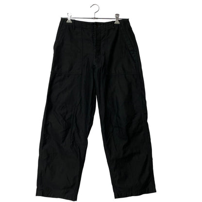 【中古品】【メンズ】 INTERIM インテリム GIZA BACK SATIN BAKER PANTS ギザ バック サテン ベイカー パンツ ボトムス 151-260424-kh-06-izu サイズ：5 カラー：ブラック 万代Net店