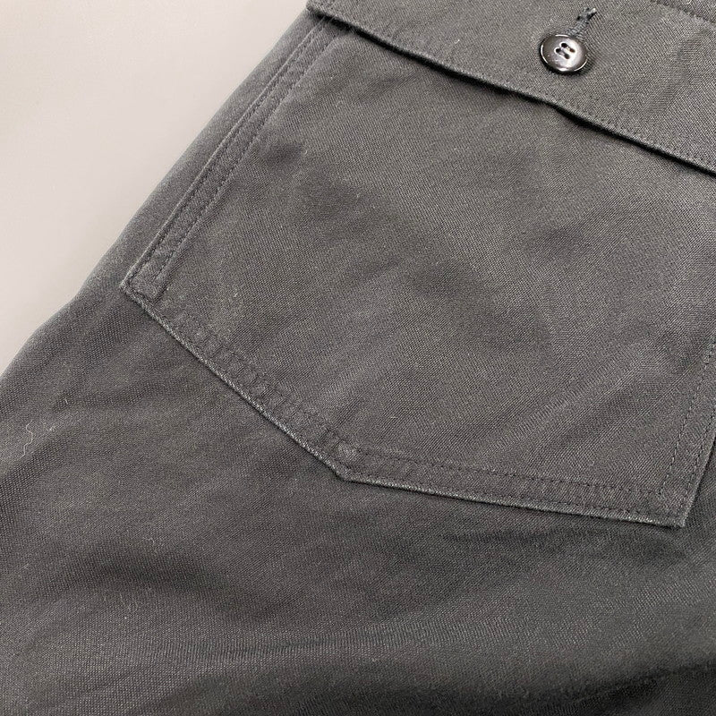 【中古品】【メンズ】 INTERIM インテリム GIZA BACK SATIN BAKER PANTS ギザ バック サテン ベイカー パンツ ボトムス 151-260424-kh-06-izu サイズ：5 カラー：ブラック 万代Net店