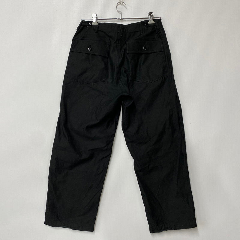 【中古品】【メンズ】 INTERIM インテリム GIZA BACK SATIN BAKER PANTS ギザ バック サテン ベイカー パンツ ボトムス 151-260424-kh-06-izu サイズ：5 カラー：ブラック 万代Net店