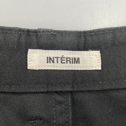 【中古品】【メンズ】 INTERIM インテリム GIZA BACK SATIN BAKER PANTS ギザ バック サテン ベイカー パンツ ボトムス 151-260424-kh-06-izu サイズ：5 カラー：ブラック 万代Net店