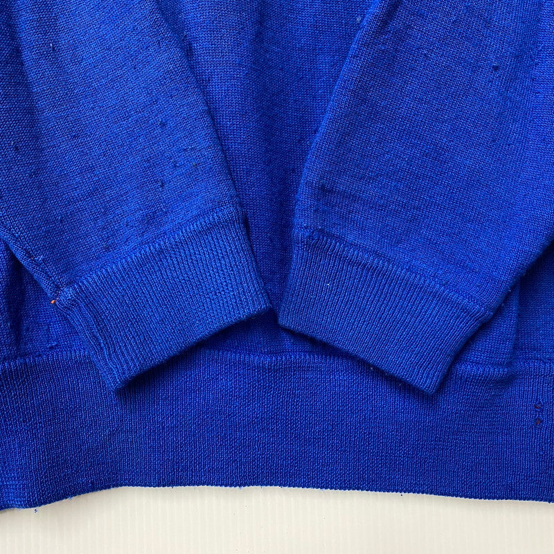 【現状渡し品】【メンズ】 Polo by Ralph Lauren ポロバイラルフローレン POLO HI TECH HALF-ZIP WOOL SWEATER ポロ ハイテック ハーフジップ ウール セーター トップス 長袖 146-260419-cs-03-izu サイズ：XL カラー：ブルー 万代Net店
