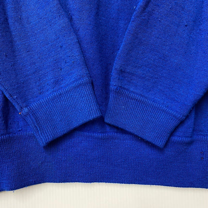 【現状渡し品】【メンズ】 Polo by Ralph Lauren ポロバイラルフローレン POLO HI TECH HALF-ZIP WOOL SWEATER ポロ ハイテック ハーフジップ ウール セーター トップス 長袖 146-260419-cs-03-izu サイズ：XL カラー：ブルー 万代Net店