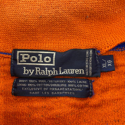 【現状渡し品】【メンズ】 Polo by Ralph Lauren ポロバイラルフローレン POLO HI TECH HALF-ZIP WOOL SWEATER ポロ ハイテック ハーフジップ ウール セーター トップス 長袖 146-260419-cs-03-izu サイズ：XL カラー：ブルー 万代Net店