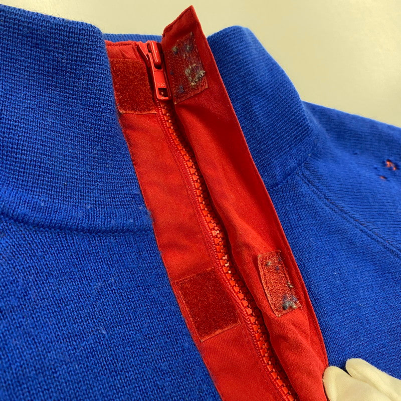 【現状渡し品】【メンズ】 Polo by Ralph Lauren ポロバイラルフローレン POLO HI TECH HALF-ZIP WOOL SWEATER ポロ ハイテック ハーフジップ ウール セーター トップス 長袖 146-260419-cs-03-izu サイズ：XL カラー：ブルー 万代Net店
