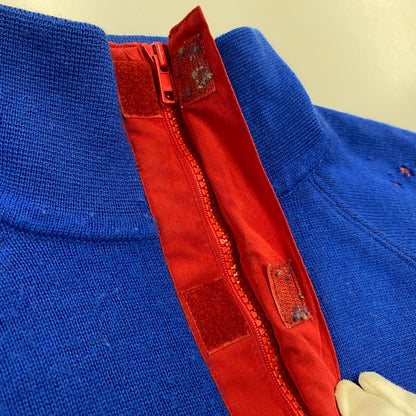 【現状渡し品】【メンズ】 Polo by Ralph Lauren ポロバイラルフローレン POLO HI TECH HALF-ZIP WOOL SWEATER ポロ ハイテック ハーフジップ ウール セーター トップス 長袖 146-260419-cs-03-izu サイズ：XL カラー：ブルー 万代Net店