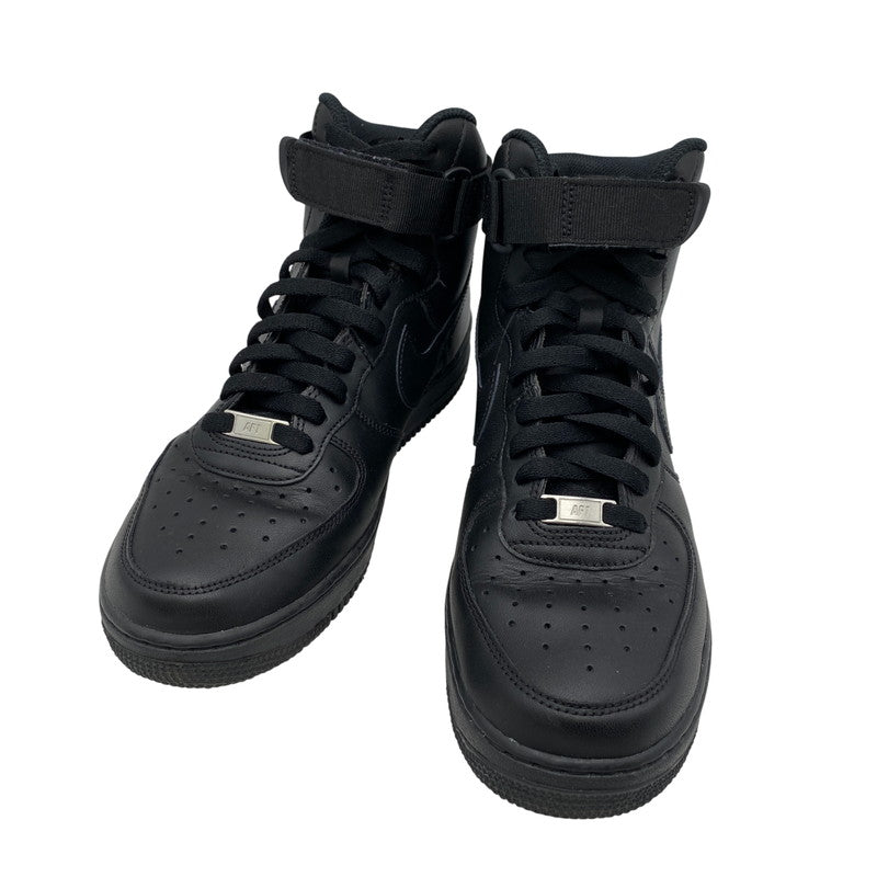 【中古品】【メンズ】 NIKE ナイキ AIR FORCE 1 HIGH 07 CW2290-001 エア フォース 1 ハイ 07 スニーカー シューズ 靴 160-260420-as-30-izu サイズ：27.5cm カラー：BLACK/BLACK 万代Net店