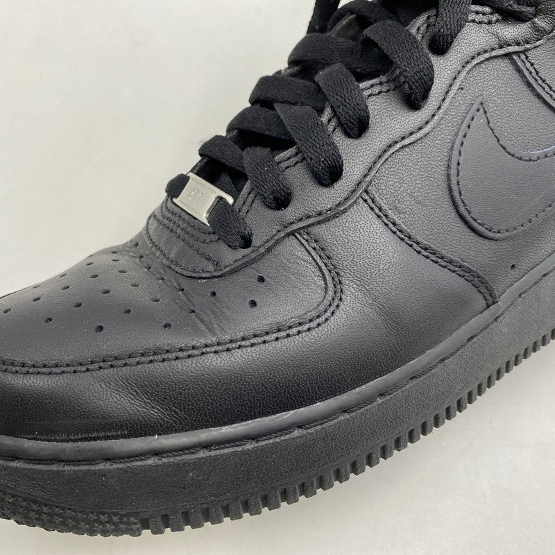【中古品】【メンズ】 NIKE ナイキ AIR FORCE 1 HIGH 07 CW2290-001 エア フォース 1 ハイ 07 スニーカー シューズ 靴 160-260420-as-30-izu サイズ：27.5cm カラー：BLACK/BLACK 万代Net店
