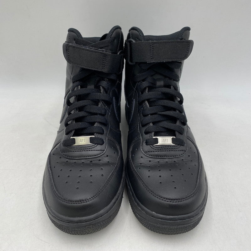 【中古品】【メンズ】 NIKE ナイキ AIR FORCE 1 HIGH 07 CW2290-001 エア フォース 1 ハイ 07 スニーカー シューズ 靴 160-260420-as-30-izu サイズ：27.5cm カラー：BLACK/BLACK 万代Net店
