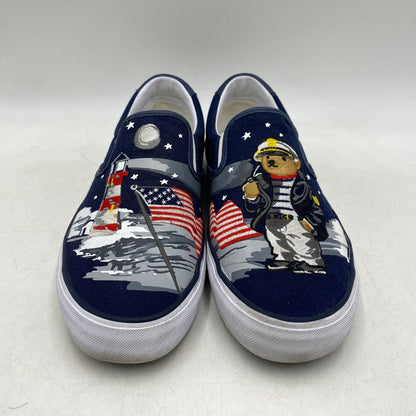 【中古品】【メンズ】 POLO RALPH LAUREN ポロ・ラルフローレン THOMPSON-SK-VLC トンプソン スリッポン スニーカー シューズ 靴 162-260420-as-29-izu サイズ：27.5cm カラー：ネイビー系 万代Net店