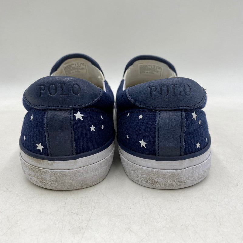 【中古品】【メンズ】 POLO RALPH LAUREN ポロ・ラルフローレン THOMPSON-SK-VLC トンプソン スリッポン スニーカー シューズ 靴 162-260420-as-29-izu サイズ：27.5cm カラー：ネイビー系 万代Net店