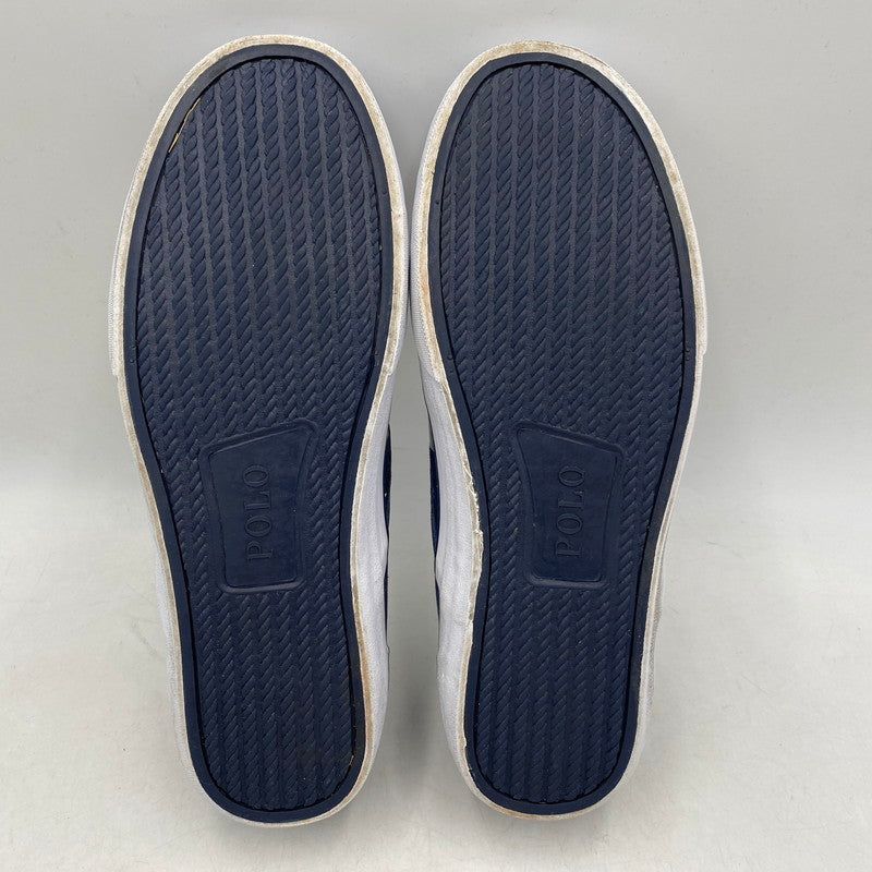 【中古品】【メンズ】 POLO RALPH LAUREN ポロ・ラルフローレン THOMPSON-SK-VLC トンプソン スリッポン スニーカー シューズ 靴 162-260420-as-29-izu サイズ：27.5cm カラー：ネイビー系 万代Net店