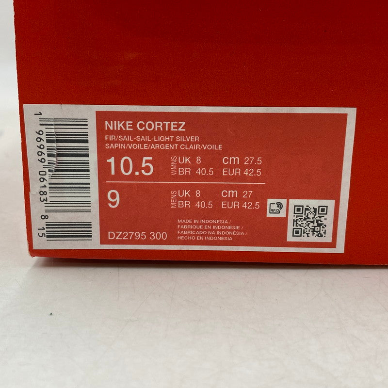 【中古美品】【メンズ】 NIKE ナイキ CORTEZ DZ2795-300 コルテッツ スニーカー シューズ 靴 160-260420-as-32-izu サイズ：27.5cm カラー：FIR/SAIL-SAIL-LIGHT SILVER 万代Net店