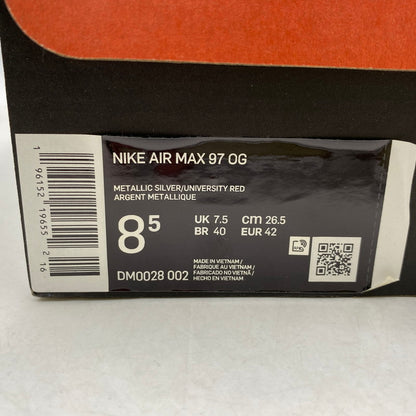 【中古品】【メンズ】 NIKE ナイキ AIR MAX 97 OG DM0028-002 エア マックス 97 OG スニーカー シューズ 靴 160-260420-as-33-izu サイズ：26.5cm カラー：METALLIC SILVER/UNIVERSITY RED 万代Net店