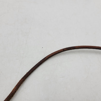 【中古品】【メンズ/レディース】 HERMES エルメス 金具SV グレナン チョーカー ネックレス アクセサリー 182-260419-as-06-izu カラー：シルバー×ブラウン 万代Net店