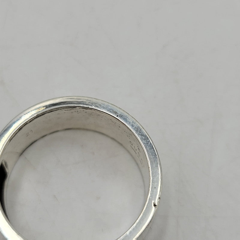 【中古品】【メンズ/レディース】 GUCCI グッチ 925 ブランデッドGリング 指輪 アクセサリー 182-260419-as-21-izu サイズ：21 カラー：シルバー 万代Net店