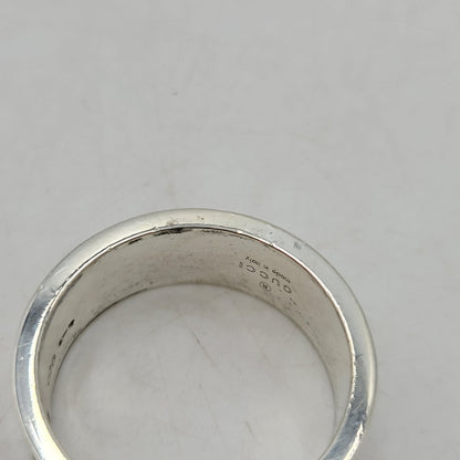 【中古品】【メンズ/レディース】 GUCCI グッチ 925 ブランデッドGリング 指輪 アクセサリー 182-260419-as-21-izu サイズ：21 カラー：シルバー 万代Net店